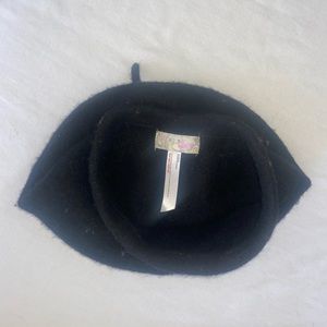 Free People Black Beret